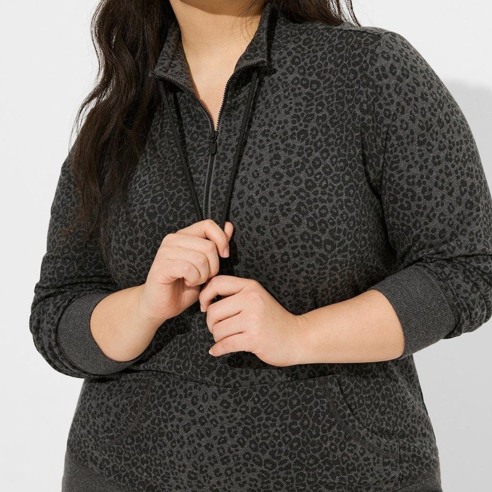 Torrid 5x Half-zip Fleece Sweater
